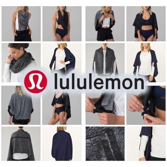 Lululemon Lot of 2 Vinyasa Wrap Scarves Shrugs Shawl - Picture 1 of 5